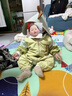 G.duck小黃鴨嬰兒衣服秋裝連體衣超萌男寶寶連帽哈衣外套春秋季外出爬服 綠色 73cm 建議3-6個(gè)月12-16斤cm 曬單實(shí)拍圖