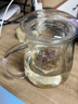 物生物（RELEA）茶杯男茶水分離杯辦公玻璃杯水杯泡茶杯子女耐高溫花茶杯生日禮物 曬單實(shí)拍圖