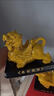 陶瓷貔貅擺件一對 招財鎮宅 客廳店鋪開(kāi)業(yè)風(fēng)水擺件工藝禮品 黃色(1號)招財貔貅純黃/單個(gè)雄 曬單實(shí)拍圖