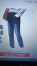京東京造【高彈顯瘦】牛仔褲男休閑褲子男直筒百搭 淺藍 33 曬單實(shí)拍圖