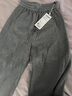 三彩2026春季新款氣球褲休閑褲松緊高腰寬松長(cháng)褲顯瘦簡(jiǎn)約M 巖灰 S 155/64A 曬單實(shí)拍圖