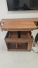 和暄實(shí)木可移動(dòng)茶幾家用折疊升降可儲物邊柜多功能帶輪沙發(fā)邊幾小推車(chē) 樂(lè )旭-新款【胡桃色】 曬單實(shí)拍圖