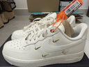 耐克NIKE板鞋女空軍一號 AIR FORCE 1運動(dòng)鞋FV3654-111帆白40.5 曬單實(shí)拍圖