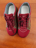 老北京布鞋女軟底防滑休閑運動(dòng)鞋平底系帶單鞋春季款 紅色 36 曬單實(shí)拍圖