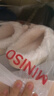 名創(chuàng  )優(yōu)品（MINISO）羊咩咩棉拖鞋女冬季包跟家居室內厚底月子毛毛拖鞋 白色 38-39 曬單實(shí)拍圖