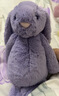 Jellycat早春新品害羞紫羅蘭邦尼兔毛絨玩偶安撫娃娃送禮生日禮物 害羞紫羅蘭邦尼兔 Medium 曬單實(shí)拍圖