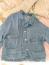 唐獅（TonLion）2026春女超短款牛仔外套 淺牛仔藍 M 曬單實(shí)拍圖