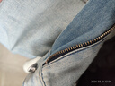 美特斯邦威牛仔褲男士直筒寬松長(cháng)褲百搭時(shí)尚休閑褲子 淺藍 L175/82A 曬單實(shí)拍圖
