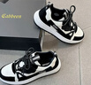 卡賓男鞋春季新款潮牌鞋子男百搭時(shí)尚男士板鞋輕便軟底運動(dòng)鞋男休閑鞋 黑色【情侶款】 44 曬單實(shí)拍圖
