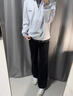 主意范假兩件衛衣男女春秋季大碼POLO衫內搭打底衫潮拼接襯衫領(lǐng)長(cháng)袖外套 WY10109升級版高品質(zhì) 白色 XL 130-145斤 曬單實(shí)拍圖
