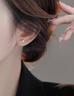 戚小米999足銀星星耳釘女士小巧精致耳環(huán)養耳洞睡覺(jué)不用摘螺絲擰扣耳飾 【999足銀】星星耳釘一對 曬單實(shí)拍圖