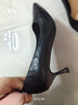奧康（Aokang）女鞋秋季高跟鞋尖頭職場(chǎng)百搭優(yōu)雅女單鞋黑【跟高6.5cm】36碼 曬單實(shí)拍圖