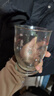 可愛(ài)卡通玻璃杯大容量水杯2025新款女杯子辦公室家用牛奶杯奶茶杯 蛋糕小熊玻璃杯 420ml 1只 曬單實(shí)拍圖