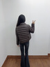 波司登（BOSIDENG）26春季輕薄羽絨服防風(fēng)鎖溫女士輕暖鵝絨短款外套B260135054 焦糖咖7637 S 160/84A 體重約100-110斤 曬單實(shí)拍圖
