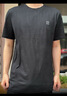 BOSS博斯 男士徽標飾片棉質(zhì)平紋針織短袖T恤 051-灰色 L 曬單實(shí)拍圖