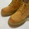 H8馬丁靴男中幫英倫風(fēng)真皮工裝鞋高幫厚底戶(hù)外登山鞋男士大黃靴子 黃棕色（豬皮）旗艦版 43 男碼 曬單實(shí)拍圖