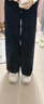 UR2026春季新款女裝休閑簡(jiǎn)約百搭闊腿牛仔長(cháng)褲UYY850290 靛藍 26 曬單實(shí)拍圖