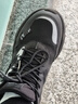 鴻星爾克（ERKE）運動(dòng)鞋子男鞋2026夏季新款黑色皮面防水跑步鞋厚底減震休閑老爹鞋 正黑/深冷灰【皮面】 42 【高性?xún)r(jià)比】 曬單實(shí)拍圖