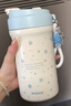 恒度（HETEMP）恒度雪花水杯保溫杯女2026新款高顏值女生吸管咖啡杯子學(xué)生大容量 灰色樰序【不銹鋼內膽】 600ml保溫杯【便攜出行】 曬單實(shí)拍圖