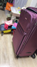 稻草人（MEXICAN）帆布商務(wù)男密碼箱牛津布行李箱女韓版大容量28寸萬(wàn)向輪密碼箱旅行 750紫色防爆拉鏈手機支架款 28寸 曬單實(shí)拍圖