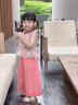 G.duck小黃鴨童裝女童夏裝套裝兒童衣服小女孩夏季碎花上衣防蚊褲兩件套 粉色 110 （建議身高100cm 4-5歲）cm 曬單實(shí)拍圖
