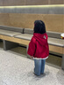 G.duck小黃鴨女童外套春秋2026新款兒童風(fēng)衣洋氣小女孩早春裝女寶寶上衣 紅色 90 90碼建議80-90cm1歲半-2歲 曬單實(shí)拍圖