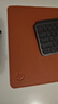 惠普（HP）MP261辦公游戲電競大桌墊鍵盤(pán)鼠標墊通用家用電腦桌面書(shū)桌皮革墊子防滑 棕色大號 曬單實(shí)拍圖