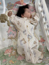 威爾貝魯（WELLBER）新生兒防驚跳睡袋嬰兒0-6個(gè)月包裹式包巾投降式四季包單 小天使L 曬單實(shí)拍圖