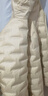 雪中飛羽絨服女短款2025冬季韓版修身百搭輕薄90絨連帽外套奶油淺米M 曬單實(shí)拍圖