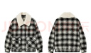 愛(ài)居兔經(jīng)典黑白格紋呢大衣女冬季新款學(xué)院風(fēng)夾克外套EWJAJ4P008A 黑色格紋08 155/80A/S 曬單實(shí)拍圖