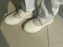 YNUV護士鞋女工作不累腳透氣防滑防臭足弓支撐白色護士女鞋夏季涼鞋 白色 標準尺碼 37 (235mm) 曬單實(shí)拍圖