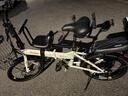 Jeep吉普折疊自行車(chē)成人20寸男女士變速通勤運動(dòng)單車(chē)-賽利 升級版-皎月白【前車(chē)筐+車(chē)子+寶寶座椅】 20寸 7速 曬單實(shí)拍圖