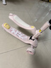 可優(yōu)比兒童滑板車(chē)1-2-3-6歲6.1禮物可坐閃光輪兒童車(chē)折疊多功能-櫻花粉 曬單實(shí)拍圖