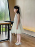 G.duck小黃鴨童裝美人魚(yú)公主裙兒童裙子夏季亮片連衣裙女童網(wǎng)紗魚(yú)尾裙夏 裙子帶頭紗 90 建議1~2歲（80-90cm） 曬單實(shí)拍圖
