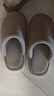 三利棉拖鞋男士秋冬季2025新款保暖加絨居家女防滑靜音 灰色 44-45 曬單實(shí)拍圖