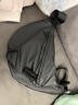滕閣廂 斜挎包男單肩包男士挎包通勤騎行運動(dòng)休閑百搭單肩大容量餃子包 黑色大號 曬單實(shí)拍圖