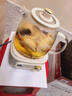 九陽(yáng)（Joyoung）凈萃全玻璃0膠水養生壺  辦公室多功能煮茶器花茶壺 燒水壺恒溫電熱水壺 24h預約保溫 1L WY107 曬單實(shí)拍圖
