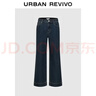 UR2025冬季新款女裝休閑復古丹寧直筒牛仔長(cháng)褲UYL850237 曬單實(shí)拍圖
