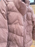 雅鹿羽絨服女新款秋冬立領(lǐng)防風(fēng)時(shí)尚保暖媽媽裝大碼通勤短款小個(gè)子外套 藕粉 M 建議100-115斤 曬單實(shí)拍圖