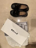 百麗（Belle）元寶樂(lè )福鞋女鞋2026春季新款商場(chǎng)同款羊皮黑色小皮鞋E9L1DAA6預售 黑色 37 (235mm) 曬單實(shí)拍圖