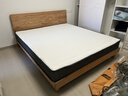 京東京造 京兮實(shí)木床+床墊套裝(邦尼爾)FAS級橡木環(huán)保水性漆 原木色1.8*2m 曬單實(shí)拍圖