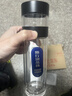 富光雙層玻璃杯茶水分離泡茶杯子 高硼硅玻璃水杯商務(wù)便攜男黑色300ml 曬單實(shí)拍圖