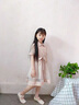 拙拙豬童裝女童格子裙子兒童小女孩時(shí)髦洋氣連衣裙夏裝長(zhǎng)裙過膝夏天衣服 卡粉色 140 曬單實(shí)拍圖