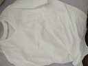 布先生春夏季短袖T恤男士純棉小白T純色內搭打底衫 皓月白-V領(lǐng) 2XL(185) 曬單實(shí)拍圖