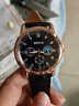 正品男士手表高檔休閑石英表簡(jiǎn)約氣質(zhì)男表皮帶高顏值羅馬時(shí)尚腕表 黑色運動(dòng)款 曬單實(shí)拍圖