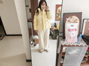 獨束大碼女裝【暖暖面包】長(cháng)短款立領(lǐng)連帽三防羽絨服2025冬季新品 杏仁黃（短款） L （尺碼：2） 曬單實(shí)拍圖