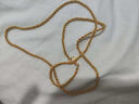 飾薇越南鍍沙金項鏈男混金粗款仿真純黃金色鍍金麻花不易掉色大金鏈子 麻花鏈 【粗6mm】 曬單實(shí)拍圖