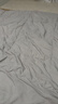 無(wú)印良品A類(lèi)10%大豆纖維空調被子被芯夏涼被雙人 200*230cm【奶昔白拼灰】 曬單實(shí)拍圖