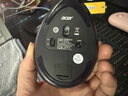 宏碁（acer）OMR274人體工學(xué)雙滾輪垂直鼠標無(wú)線(xiàn)藍牙三模有線(xiàn)可自定義按鍵鼠標宏靜音鼠標辦公電腦中大手可充電 深灰色（可自定義按鍵鼠標宏/雙滾輪） 曬單實(shí)拍圖