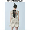 UR2025秋季新款女裝法式波點(diǎn)蝴蝶結裝飾無(wú)袖連衣裙UWG750189 曬單實(shí)拍圖